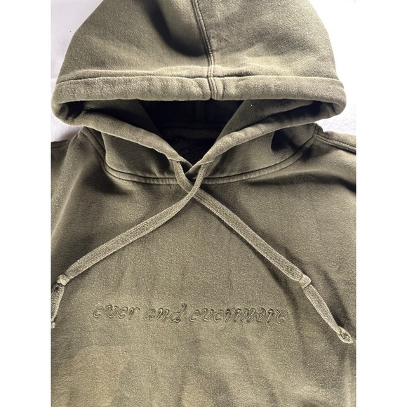 Official Taylor Swift Tour Hoodie Size Medium Olive Green "Ever and Evermore" - Picture 4 of 10